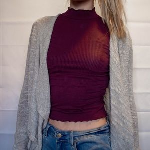 Cute Gray Knit Sweater